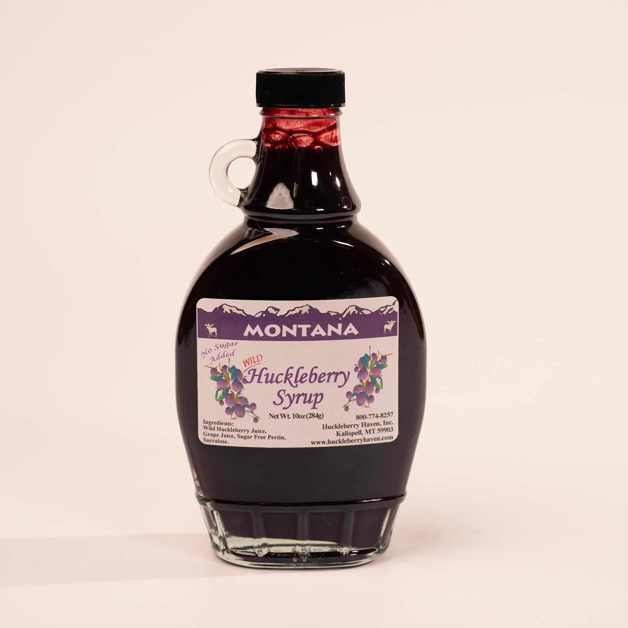 Sugar Free Wild Huckleberry Syrup by Huckleberry Haven