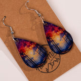 Sunset Forest Acrylic Earrings by Nine Mile Creative