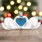 Swans in Love Ornament by Old World Christmas