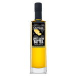 Bottle of Olivelle Sweet Cream Butter infused olive oil on a white background