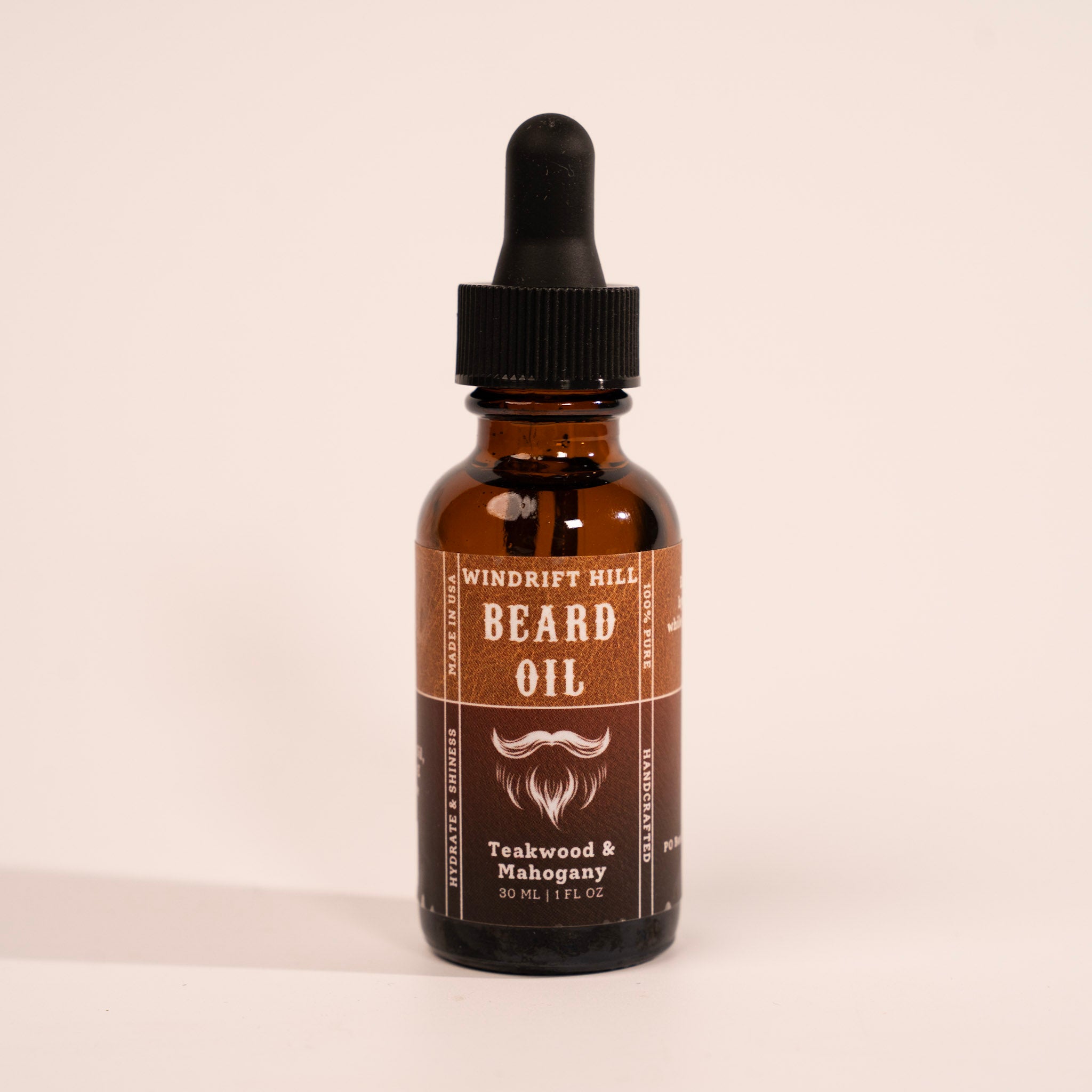 Teakwood and Mahogany Beard Oil by Windrift Hill