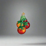 Tomatoes on the Vine Glass Ornament