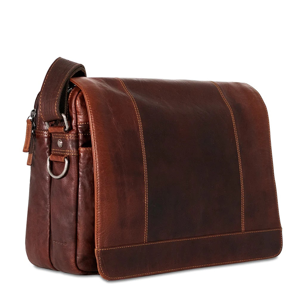 The Travel Messenger Bag by Jack Georges is a versatile and stylish travel bag that has enough storage to get you and all of your things to where you are going. 