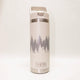 White YETI bottle with tree design on a white background