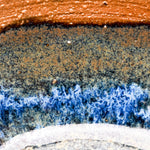 Trinket Jar Lid - blue - close up