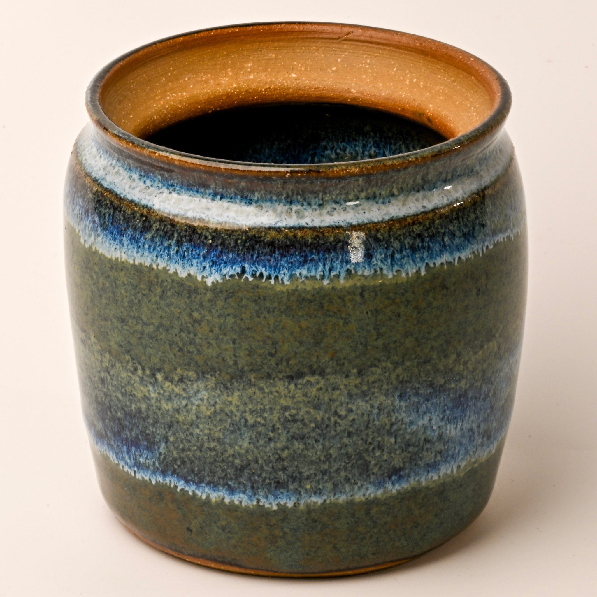 Trinket Jar - blue - side 1