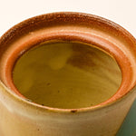 Trinket Jar - teal and white - close up 2