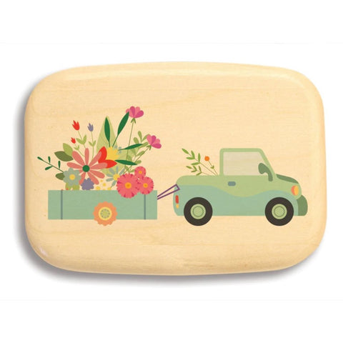 Truck with Floral Wagon Wide Aspen Secret Box by Heartwood Creations
