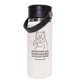 Unbearable Without Coffee 16 oz Wide Mouth Flex Tumbler with Sip Lid by Hydro Flask