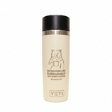 Unbearable Without Coffee Engraved Cape Taupe YETI Rambler 16 oz Travel Bottle by Montana Gift Corral