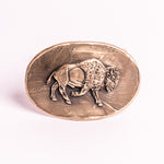 Wandering Bison Bronze Belt Buckle by Waterhorse Bronze