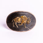 Wandering Bison Bronze Belt Buckle by Waterhorse Bronze