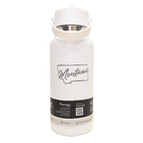 White insulated bottle with 'Montana' label on a white background