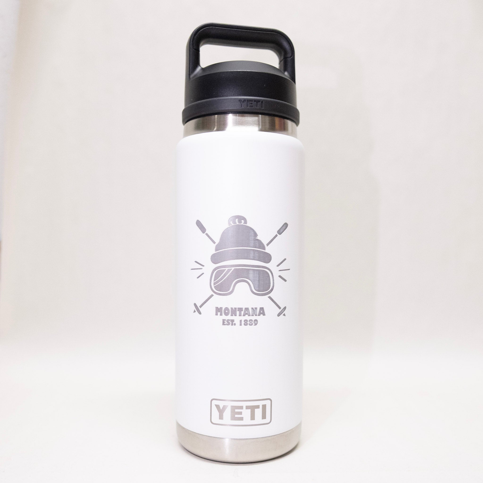 Ski Mask Montana Engraved YETI Rambler 26 oz Bottle with Chug Cap by Montana Gift Corral
