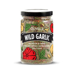 Jar of Olivelle Wild Garlic blend on a white background