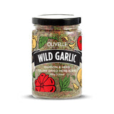 Jar of Olivelle Wild Garlic blend on a white background