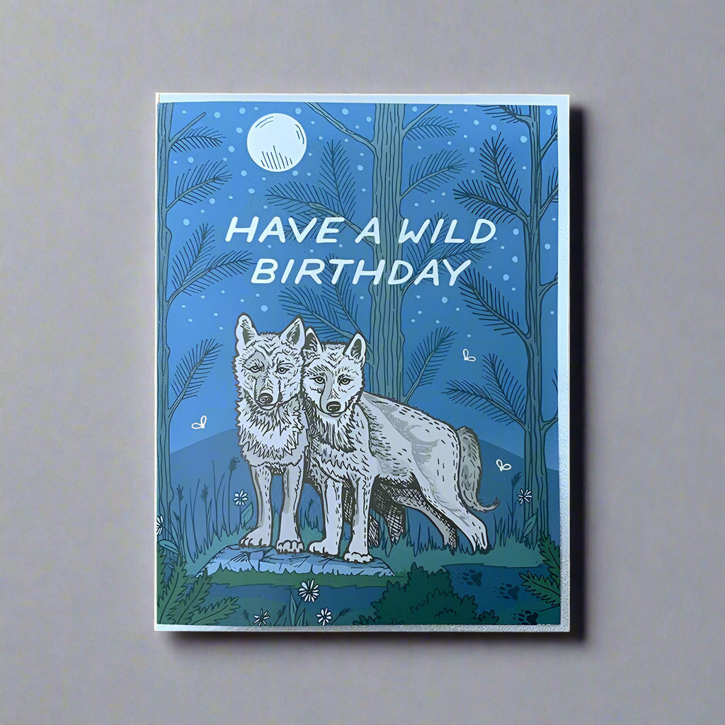 Wild Wolves Birthday Card
