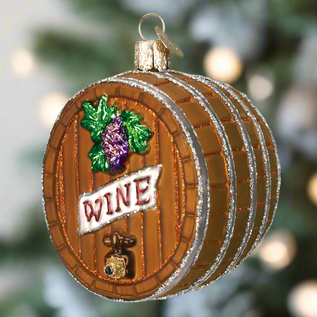 Wine Barrel Ornament