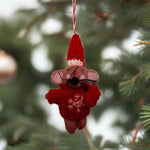 Wool Holiday Mouse Ornament by Ganz USA