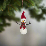 Wool Snowman Ornament by Ganz USA