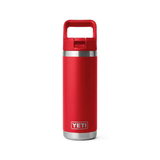 Rescue Red Rambler 18oz Bottle with Straw Cap by YETI
