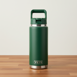 Black Forest Green Rambler 26 oz Bottle with Straw Cap by YETI