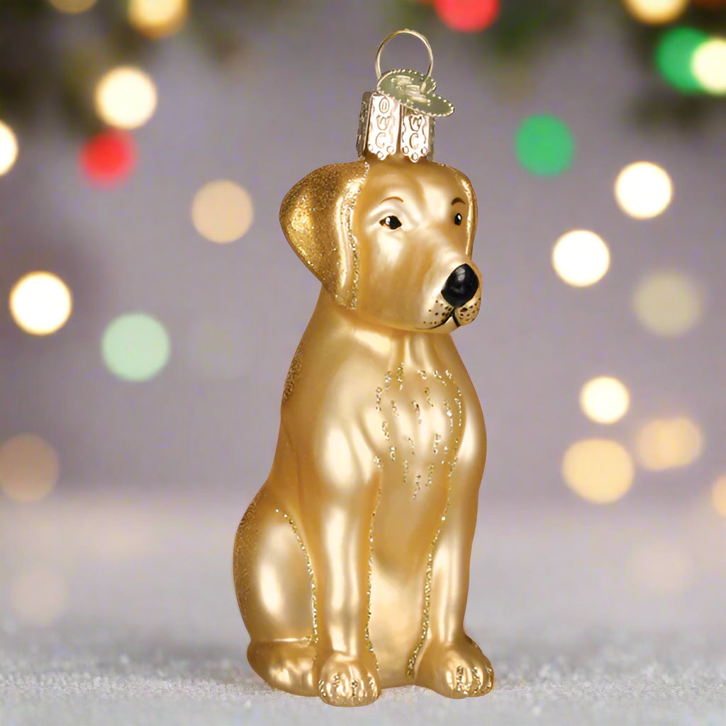 Yellow Labrador Ornament by Old World Christmas