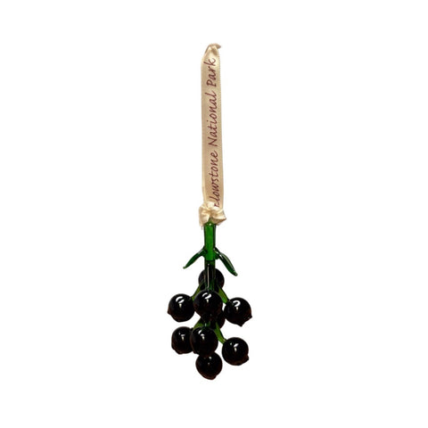 Yellowstone National Park Huckleberry Blown Glass Ornament by Art Studio Company