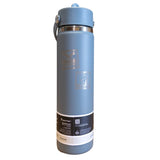 Yellowstone National Park Stamp 24 oz Shale Gray Wide Mouth Tumbler with Flex Straw Cap by Hydro Flask