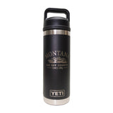 black Big Sky MT Engraved YETI Rambler 18 oz Bottle with Chug Cap by Montana Gift Corral