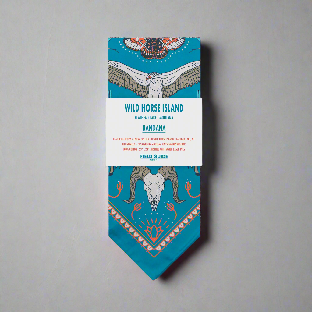 Flathead Lake Bandana by Field Guide Designs