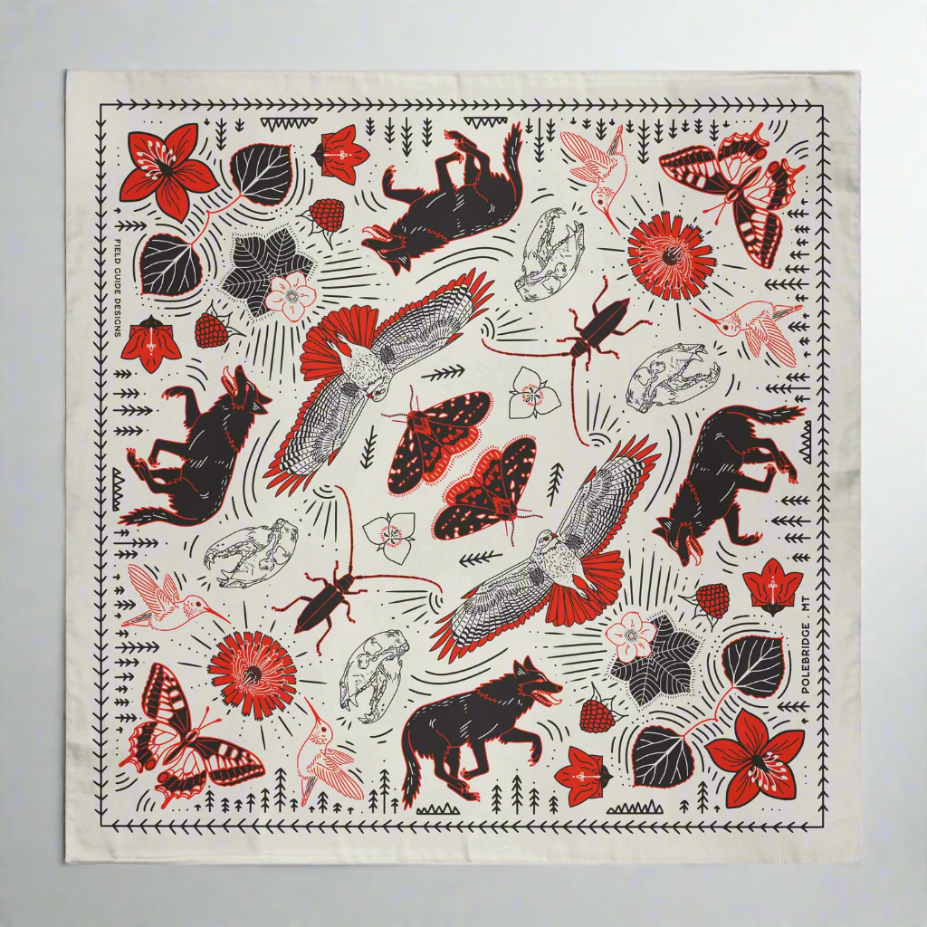 Polebridge Montana Bandana by Field Guide Designs