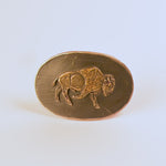 Wandering Bison Bronze Belt Buckle by Waterhorse Bronze