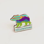Yellowstone National Park Colorful Mountain Bear Magnet