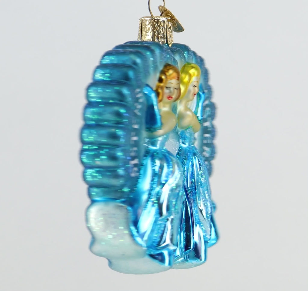Sisters Sisters Glass Ornament