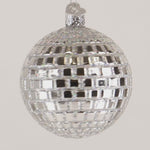 Decorative disco ball ornament on a white background