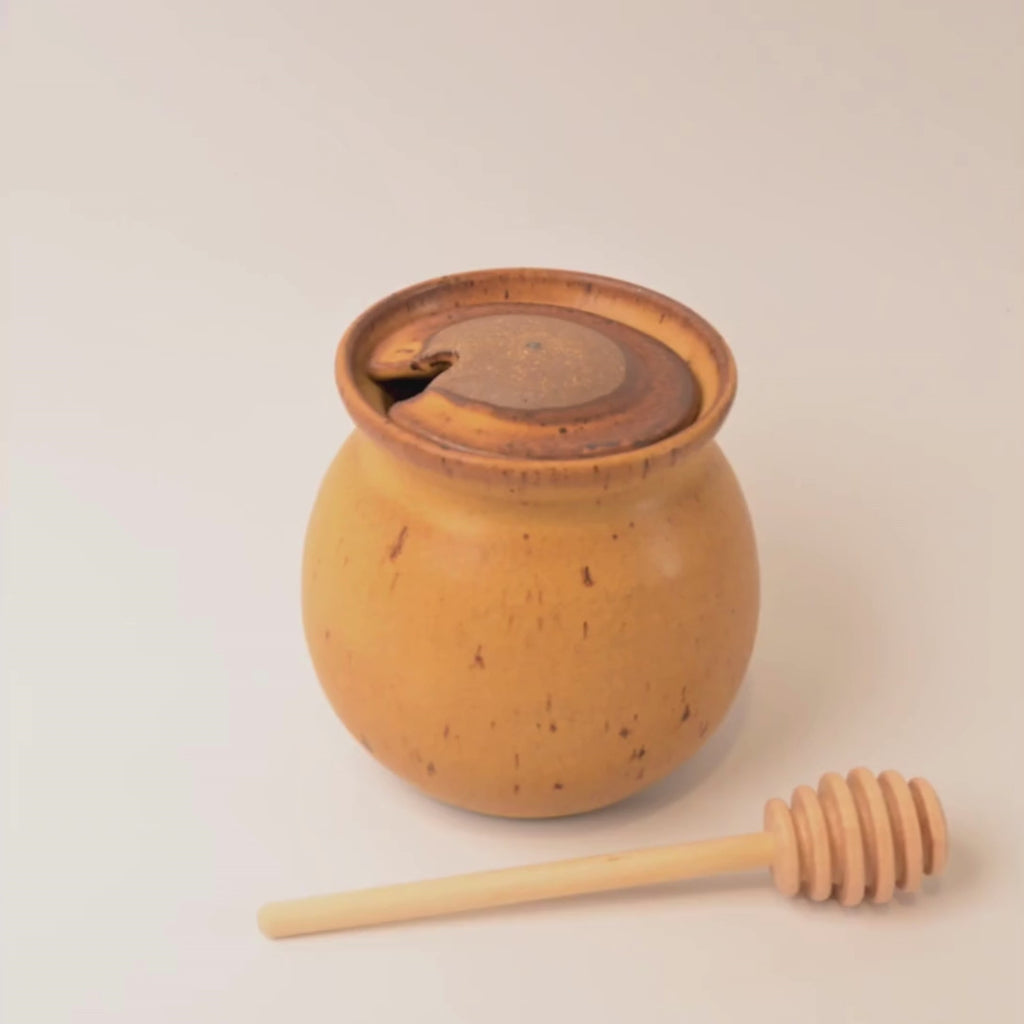 MochaHoneyPotbyMountainArtsPottery