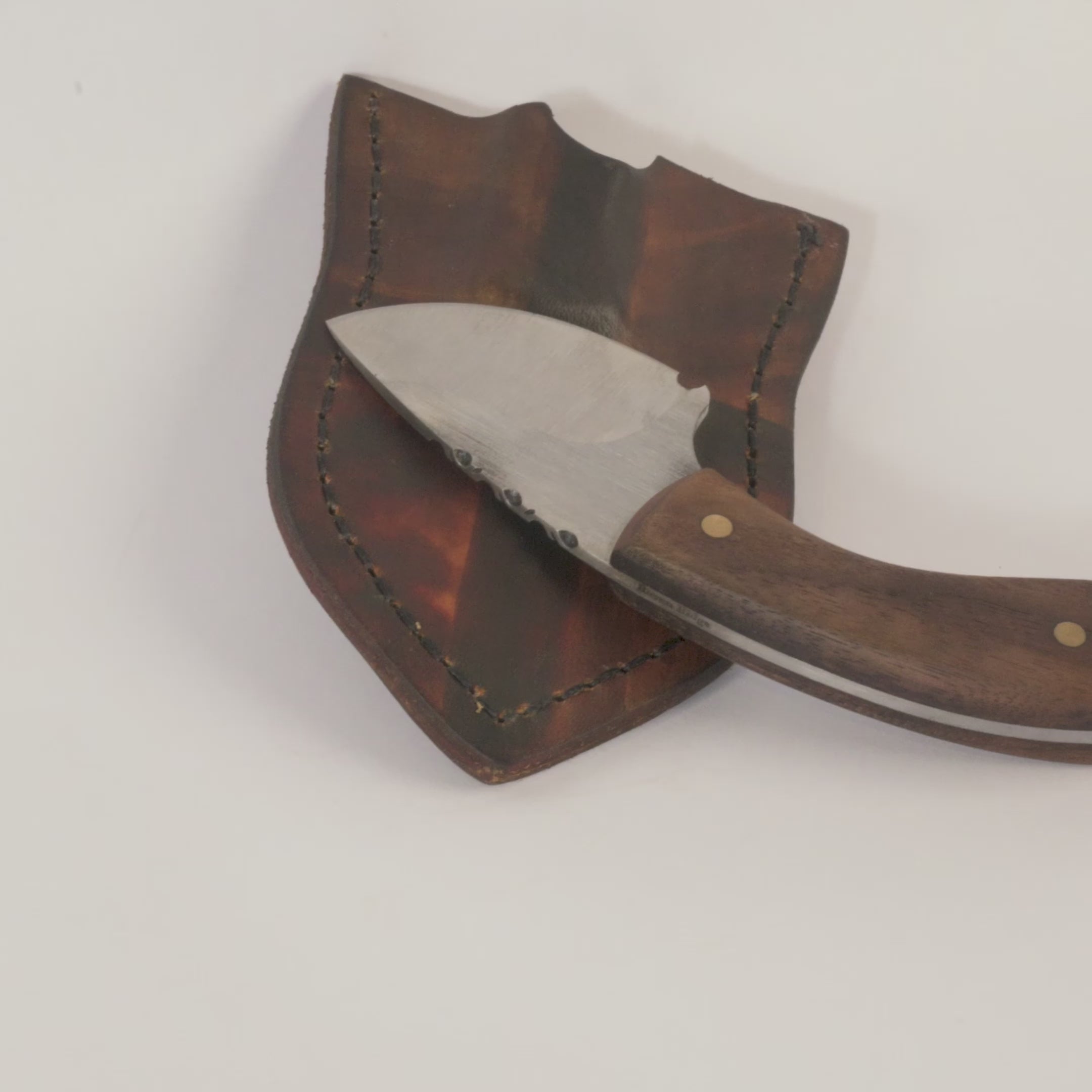 High Carbon Steel Clip Point Skinning Knife - Montana Made