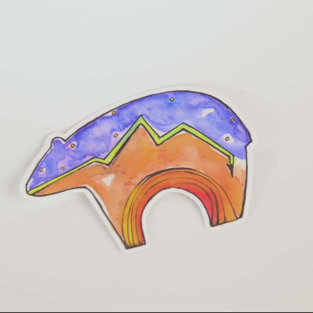 Bear Rainbow Sticker