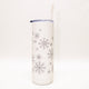 white 360 Snowflake 20 oz Soft Matte Tumbler by Montana Gift Corral retake