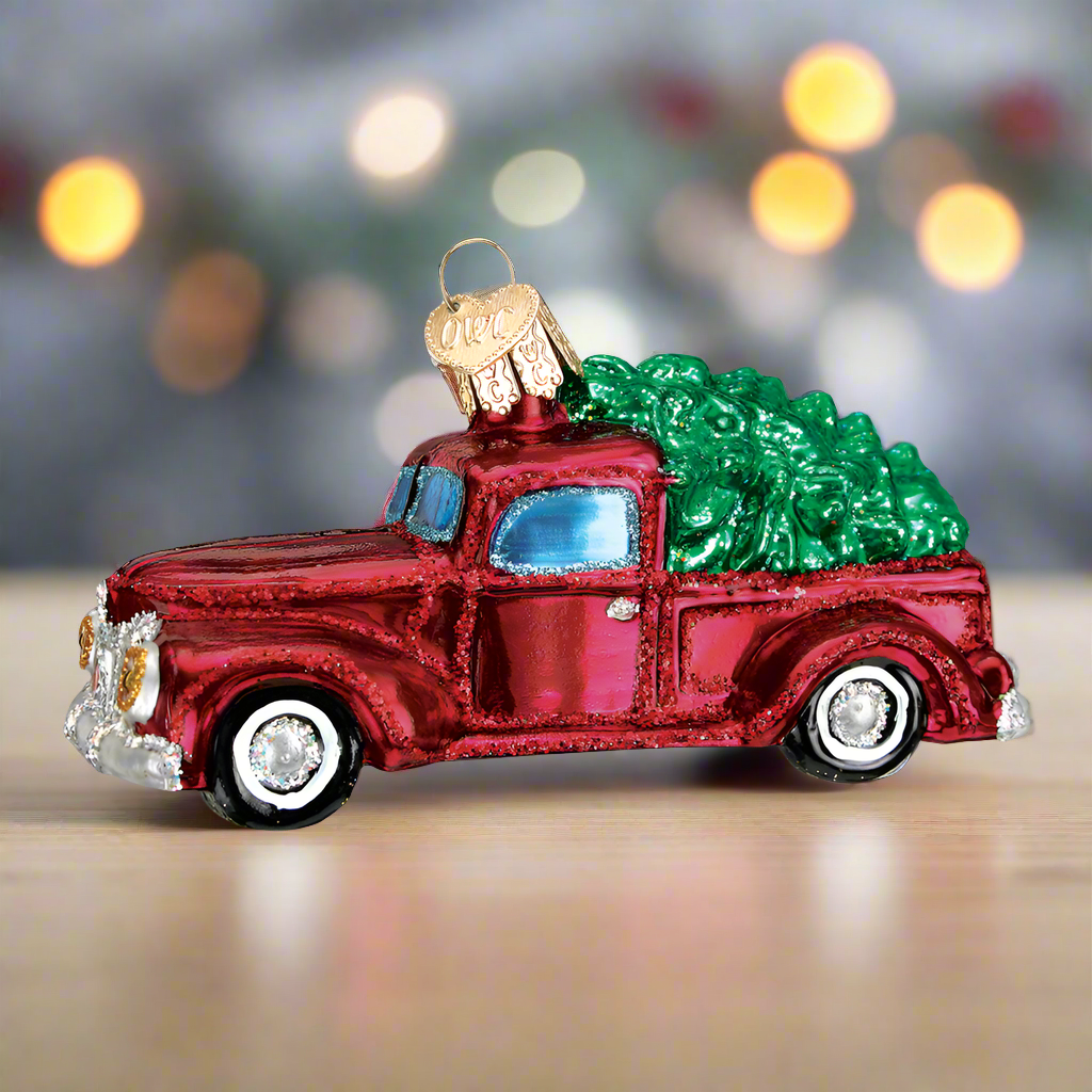 Old Truck With Tree Ornament by Old World Christmas
