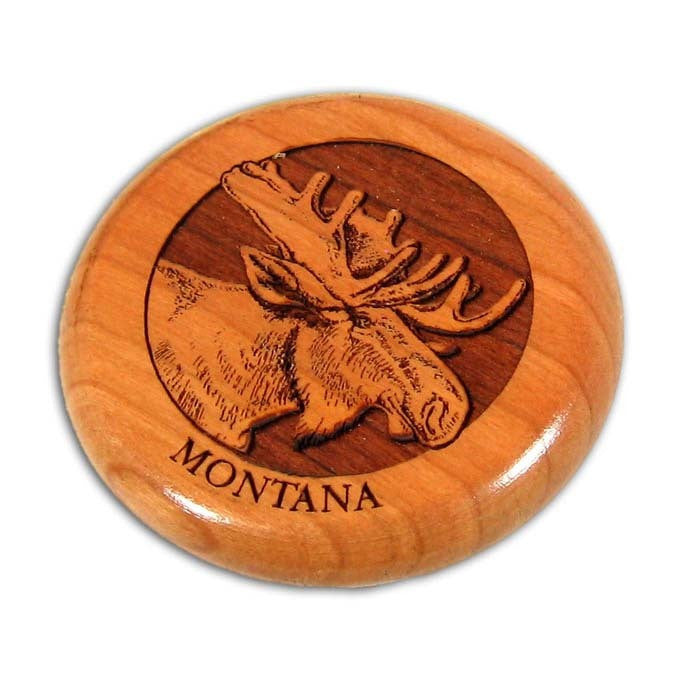 Round Moose Magnet