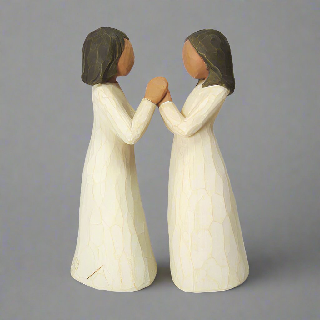 Sisters by Heart Willow Tree Figurine by Susan Lordi celebrates deep sisterhood friendship. 