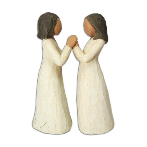 Sisters by Heart Willow Tree Figurine by Susan Lordi celebrates deep sisterhood friendship. 