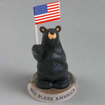 Bearfoots Bears God Bless America Figurine by Jeff Fleming and Big Sky Carvers