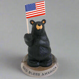 Bearfoots Bears God Bless America Figurine by Jeff Fleming and Big Sky Carvers