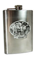 Moose Montana Flask by Heritage Metalworks