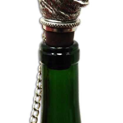 Kodiak Grizzly Wine Stopper by Heritage Metalworks