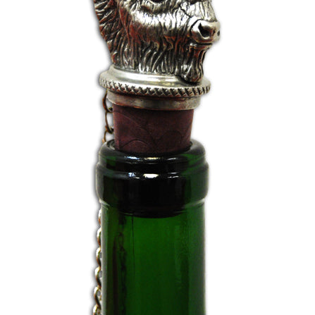 Buffalo Wine Stopper by Heritage Metalworks