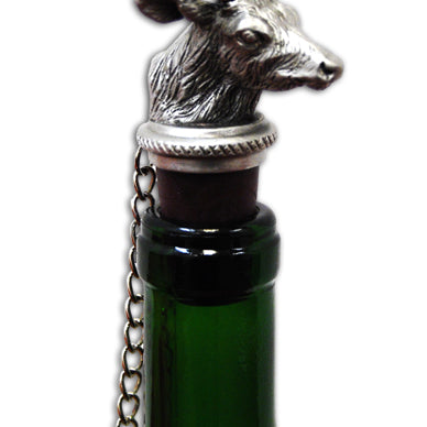 Whitetail Wine Stopper by Heritage Metalworks